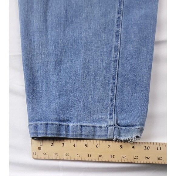 Juicy Couture Jeans Women's 11/30 Blue Lunita Wide Leg Rhinestone Logo 80s - Picture 9 of 11